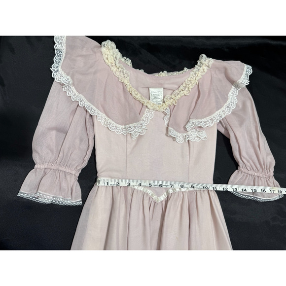 Vtg Gunne Sax Jessica McClintock Romantic Renaissance Bridesmaid Dress Sz 3 - Picture 8 of 13